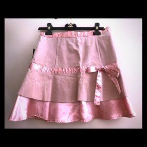 Blush Pink Suede Skirt